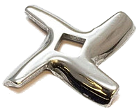 Нож Moulinex, четырехгранник, отверстие 8 мм, посадка 5 мм
