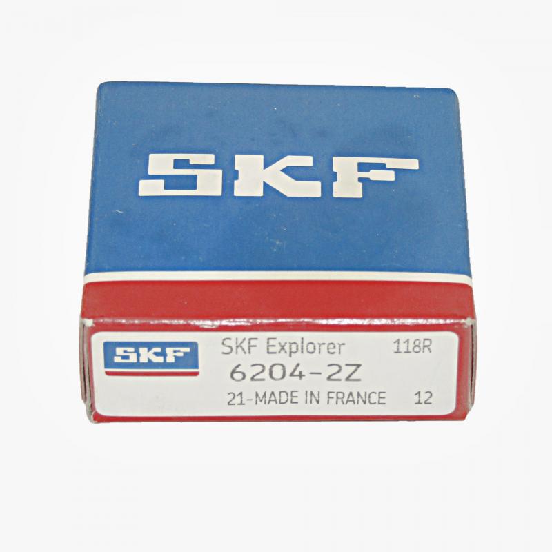 Подшипник SKF 6204 ZZ, 20x47x14мм для стиральной машины картонная упаковка, 005433