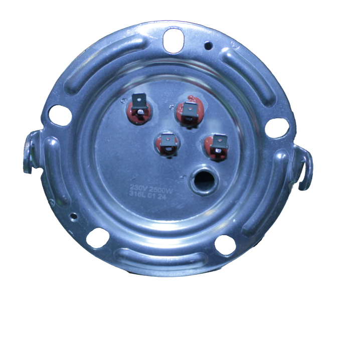 ТЭН для водонагревателя Ariston 2500W/230V, нержавеющая сталь, фланец 125мм, под клеммы, 285мм, Китай,007132