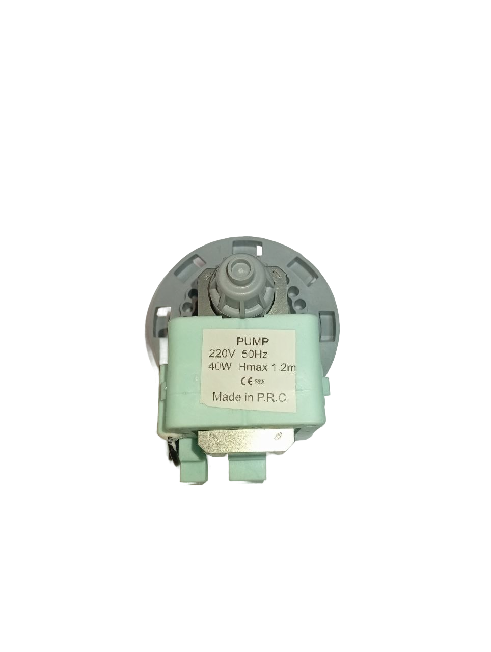Насос для стиральной машины, Mainox, 40W, на 8 защелках, фишка вперед, TU0023619, 007738